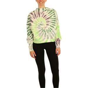 Elevenparis Womens Cropped Tie Dye Sweatshirt, NWT